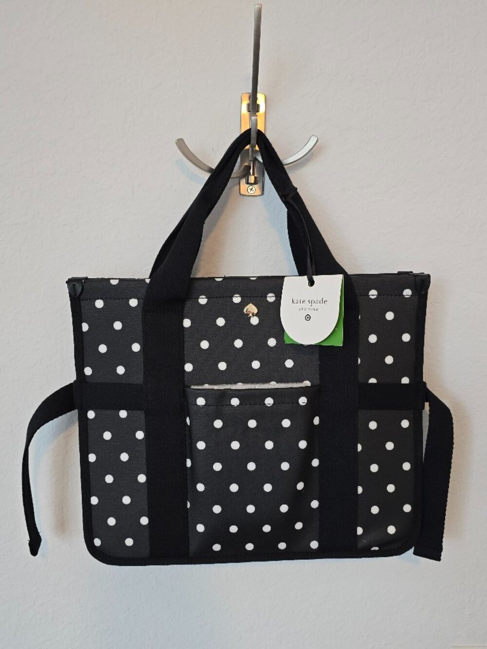 NWT Kate Spade x Target Polka Dot Expandable Car Trunk Organizer Tote Bag